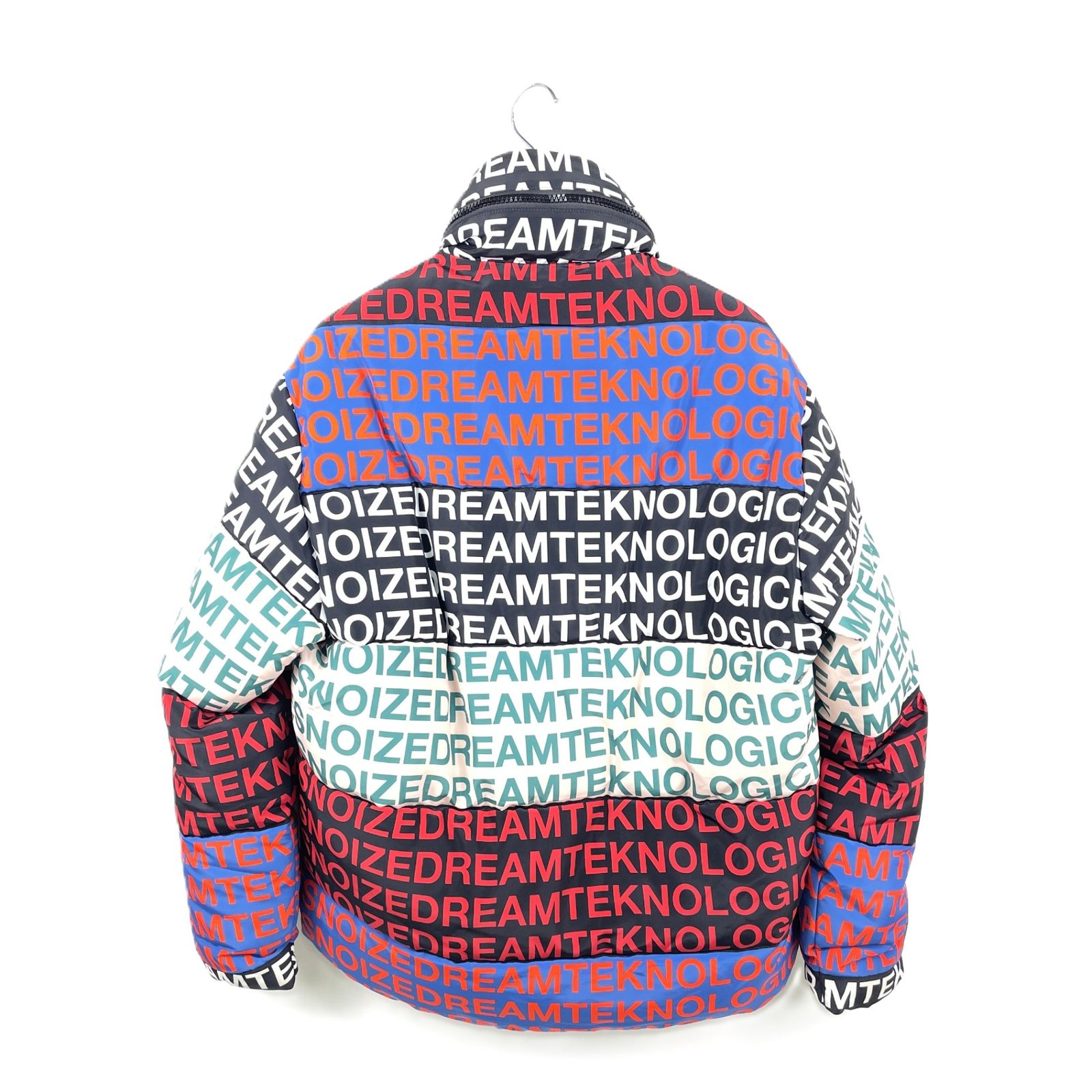 DIESEL ディーゼル W PIATING NOISE PUFFER JACKET 中綿ジャケット XSサイズ 総柄 マルチ