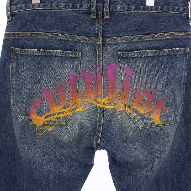 日本全国送料無料商品 | 特集 | カタリスト CVTVLIST バックプリント デニムパンツ ジーンズ パンツ