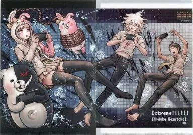 ダンガンロンパ 日向 七海 狛枝 モノミ モノクマ クリアファイル 中古】クリアファイル モノクマ＆モノミ＆七海/日向＆狛枝 A4
