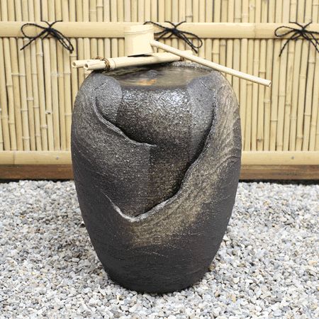 信楽焼き電動つくばい　湧き水ツクバイ水流れ　響　［dt-0002］オプション付き 信楽焼き電動つくばい 湧き水ツクバイ水流れ 響 ［dt-0002］オプション