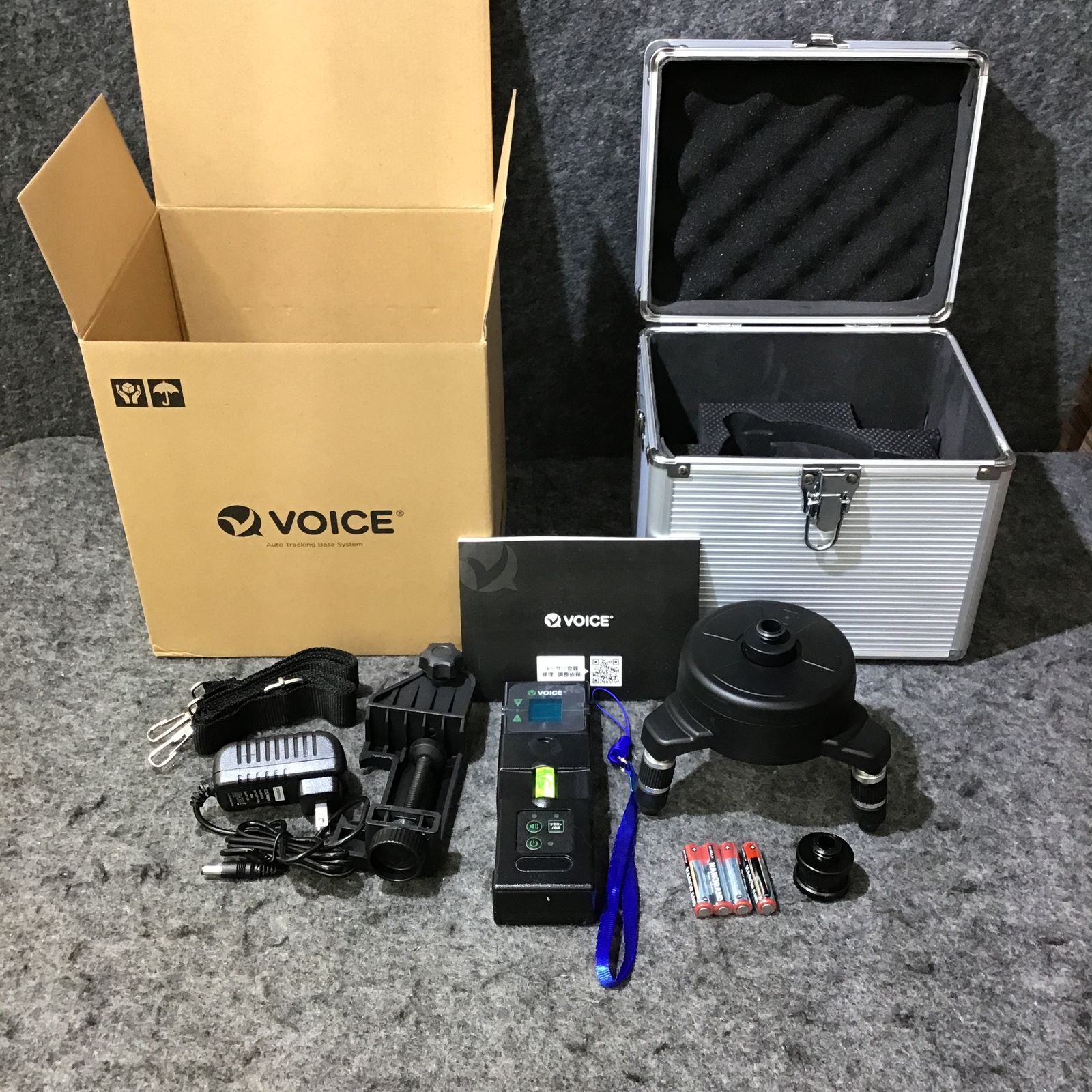 未使用】 VOICE レーザー墨出し器 5ライン(矩十字・横) グリーンレーザー Model-G5 自動追尾オートベースセット【桶川店】 - メルカリ