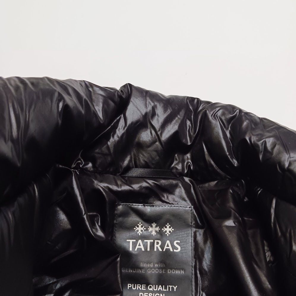 【美品】TATRAS タトラス インナーダウンジャケット 黒 22 TATRAS タトラス ダウンジャケット インナーダウン ロゴ
