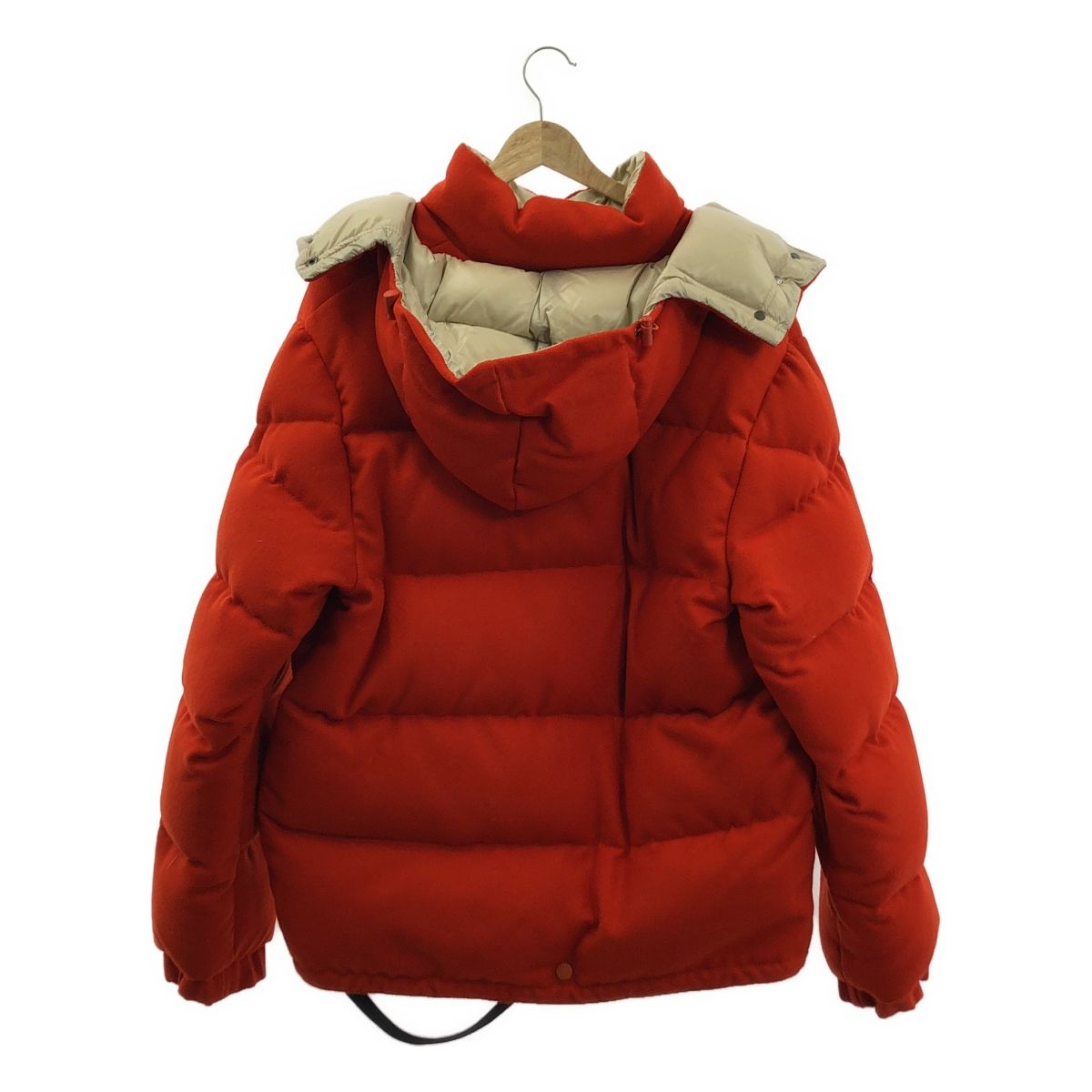 【美品】  Y's / ワイズヨウジヤマモト | 1999AW | ×MONCLER / モンクレール ウール フーデッド ダウン ジャケット | 2 | オレンジ | レディース 美品】 Y's / ワイズヨウジヤマモト | 1999AW | ×MONCLER
