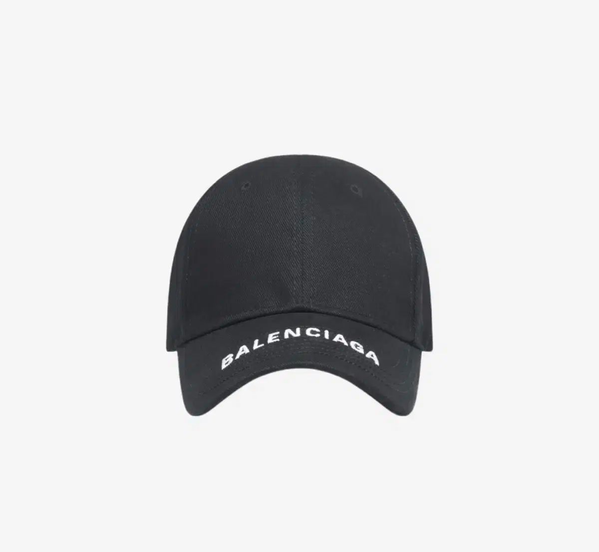バレンシアガ (純正) キャップ ブラック ホワイト (新品)