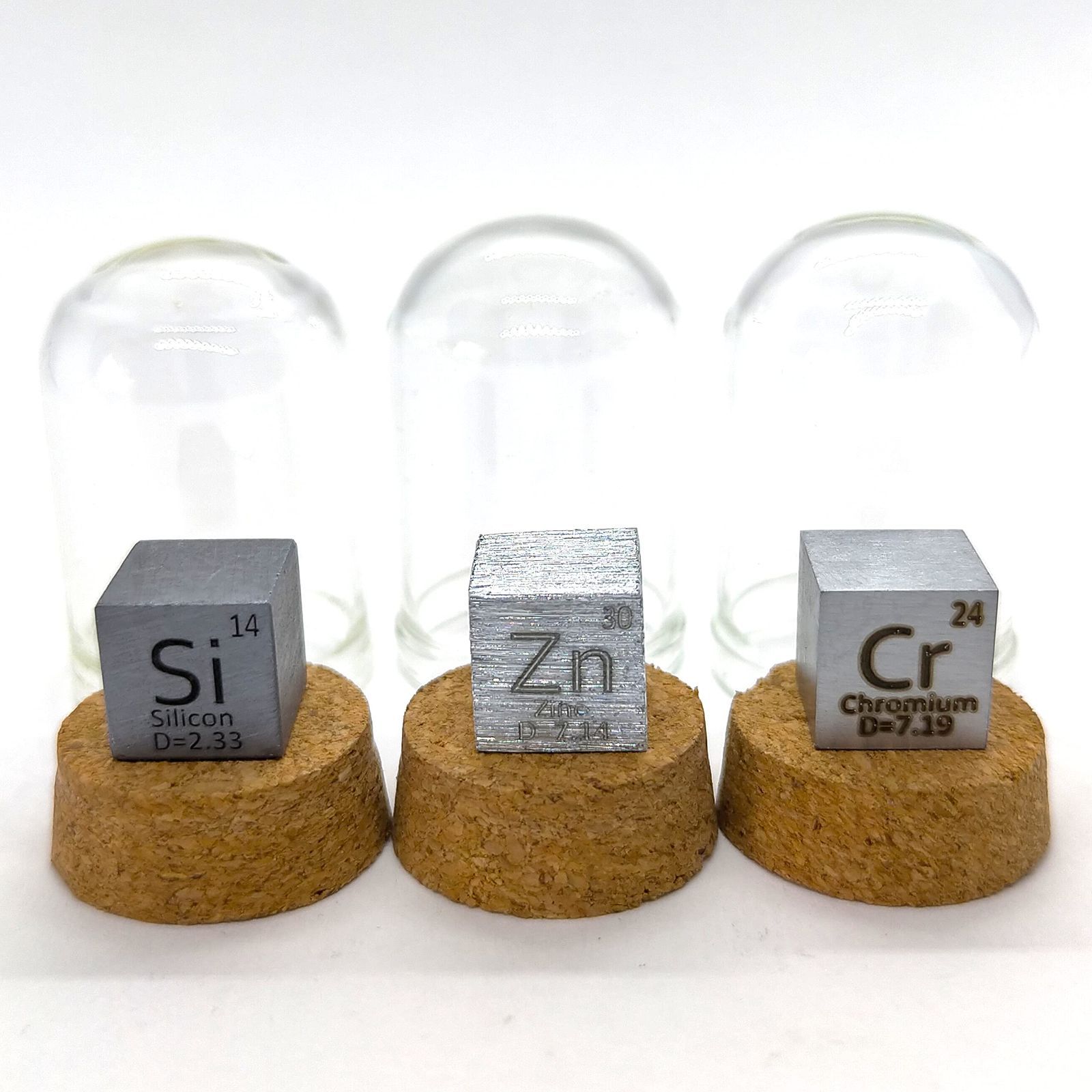 人気商品】元素標本セット (青い元素 クロム・ケイ素・亜鉛 (Cr