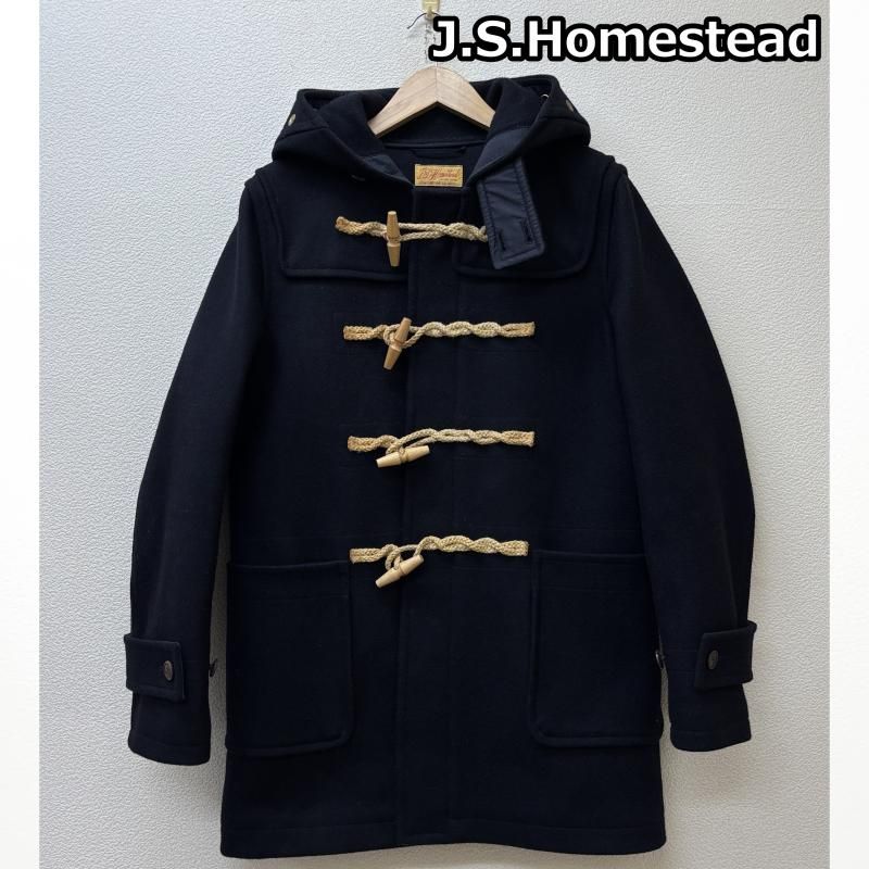 JOURNAL STANDARD J.S HOMESTEAD ジャーナル ホームステッド コート 11-020-470-1150-3-0 ウール フード ダッフル コート 紺 ネイビー