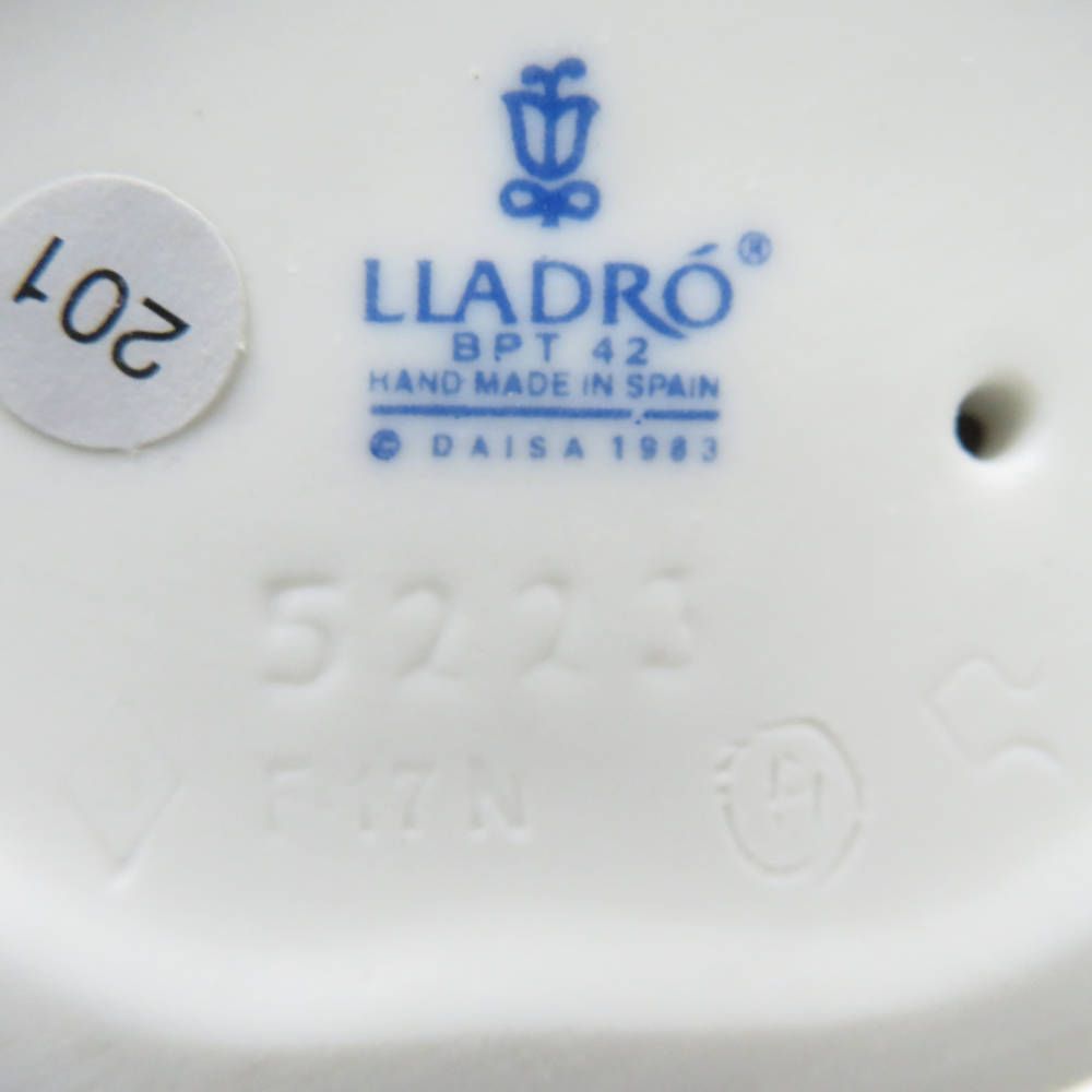 美品 LLADRO リヤドロ 5223 春が来た フィギュリン 1点 置物 花と