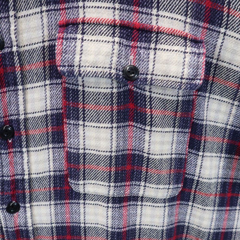 RRL 90s 初期タグ 赤3星 オールド チェック柄 長袖 シャツ XL ネイビー