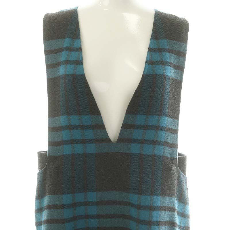 アドーア ADORE ウールチェックジャンパースカート ワンピース ロング  