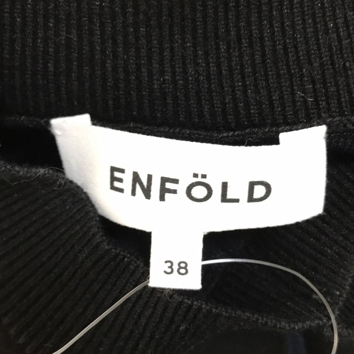 ENFOLD(エンフォルド) ブルゾン サイズ38 M レディース - 黒×ダーク