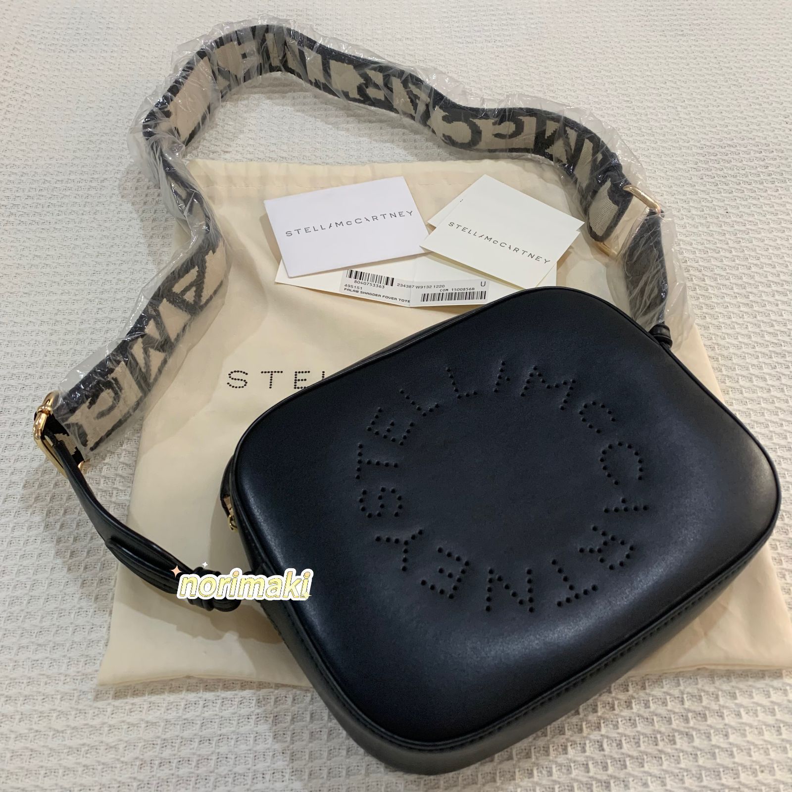 新品 Stella McCartney カメラショルダーバッグ ブラック - メルカリ 