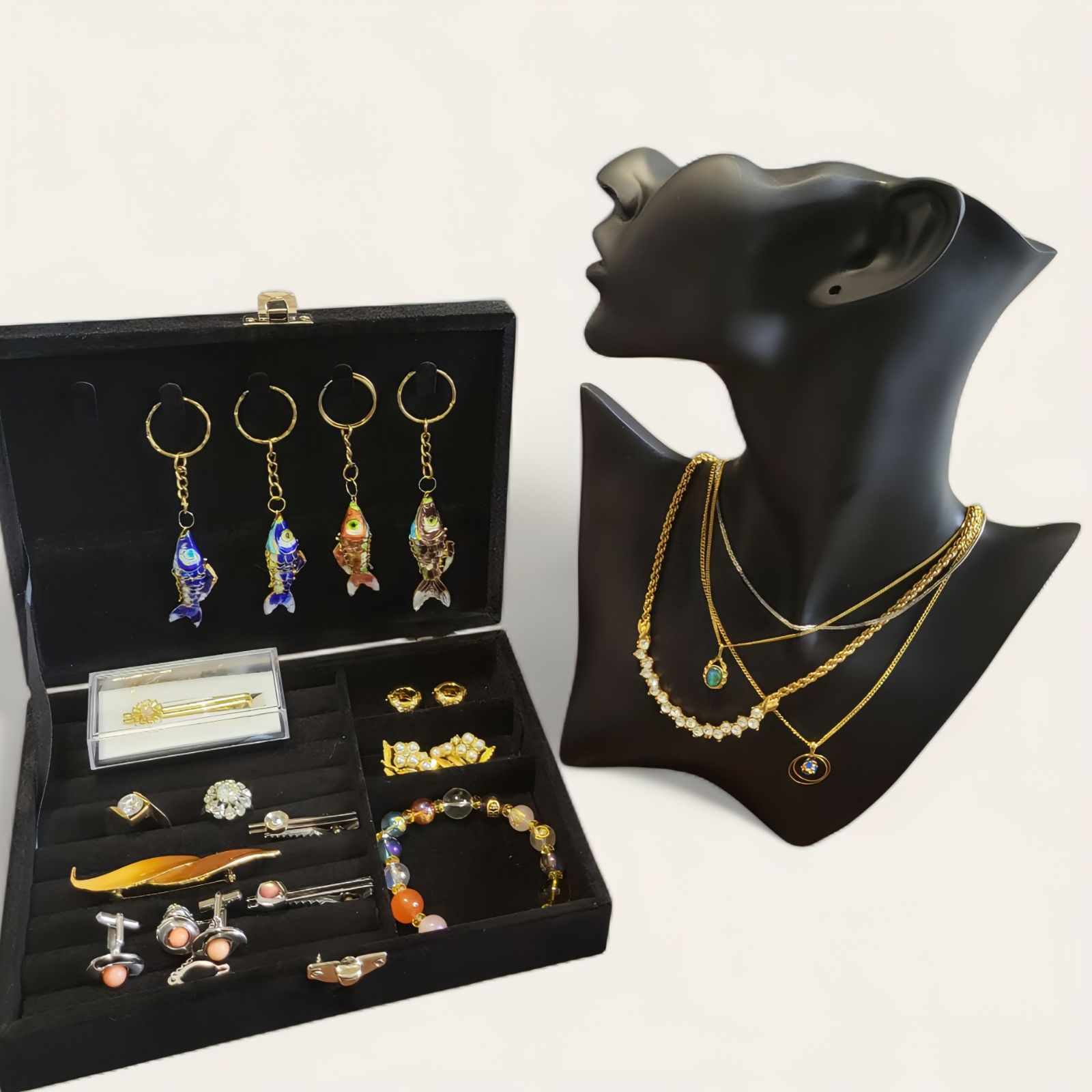 み*き様 2 遺品整理　アクセサリー　金　ネックレス　指輪　昭和レトロ　ヴィンテ み*き様 2 遺品整理 アクセサリー 金 ネックレス 指輪 昭和レトロ