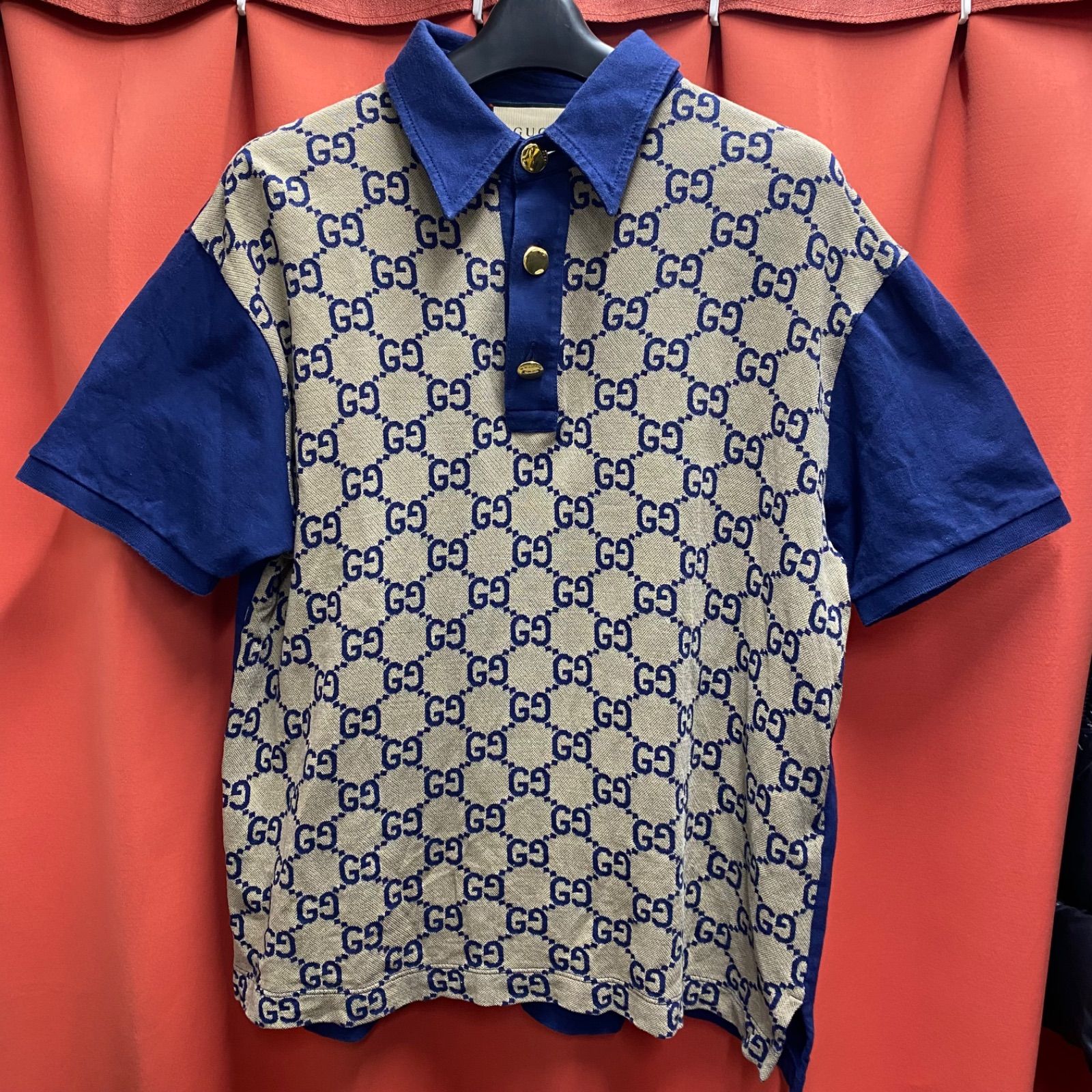 GUCCI グッチ マキシGG maxi ポロシャツ 半袖シャツ M サイズ イタリア製