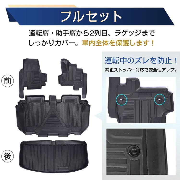 車用 フロアマット N-BOX カスタム JF3 JF4 専用 3D 5D フルセット 