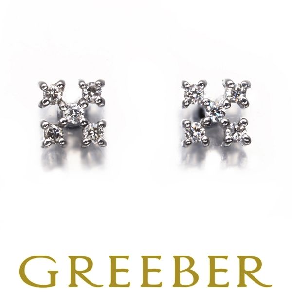 ミキモトペルリータ ピアス ダイヤ 0.02ct|0.02ct クロス K18WG|Pt900 170807