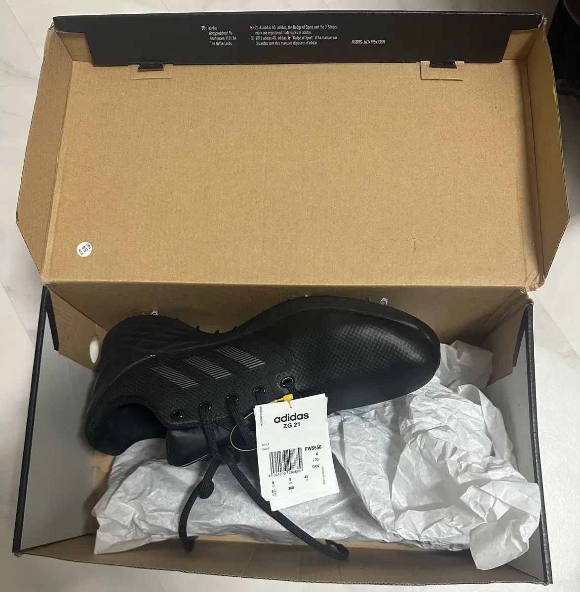 アディダス ゴルフシューズ ZG21 ブラック 260 ワイド