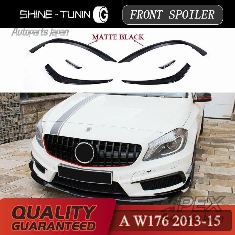 W176 フロントバンパーフロントスポイラーカナード メルセデスベンツ A260 A250 A45 AMG 前リップ 2013 -15
