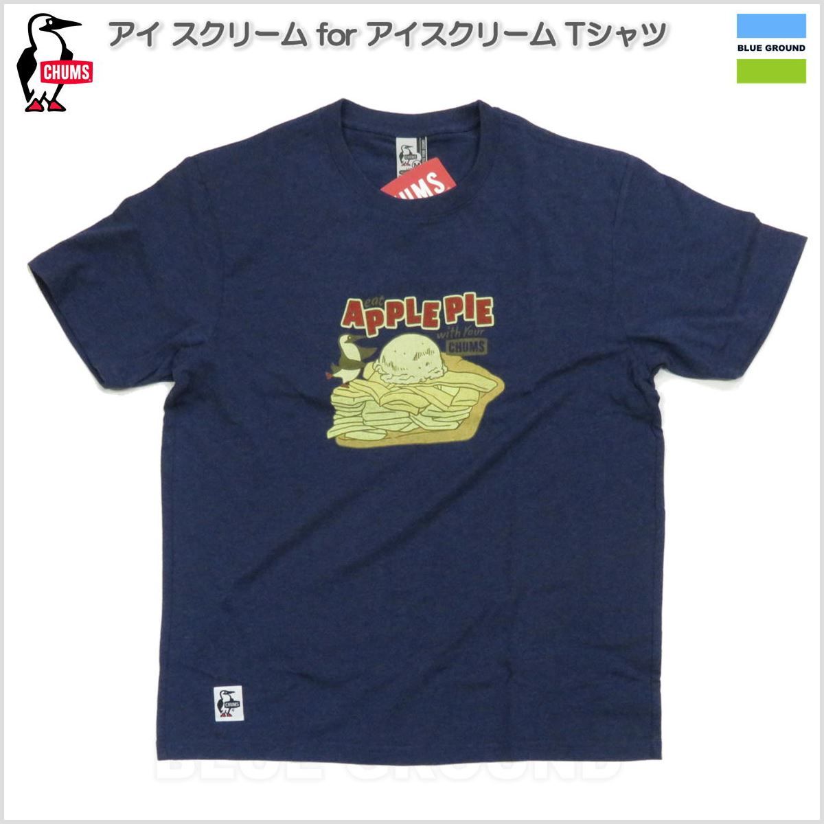チャムス / アップルパイTシャツ ネイビー XL
