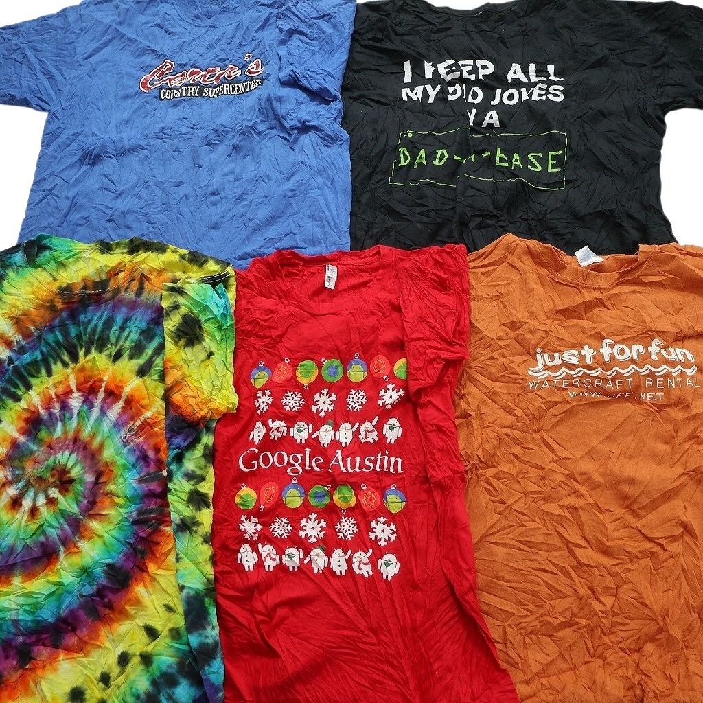 古着卸 まとめ売り カラーmix プリント 半袖Tシャツ 20枚セット