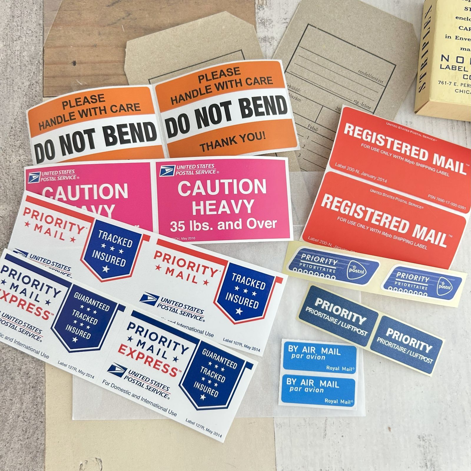 海外郵政ラベル ジャンクジャーナル 紙もの ヴィンテージ 現品