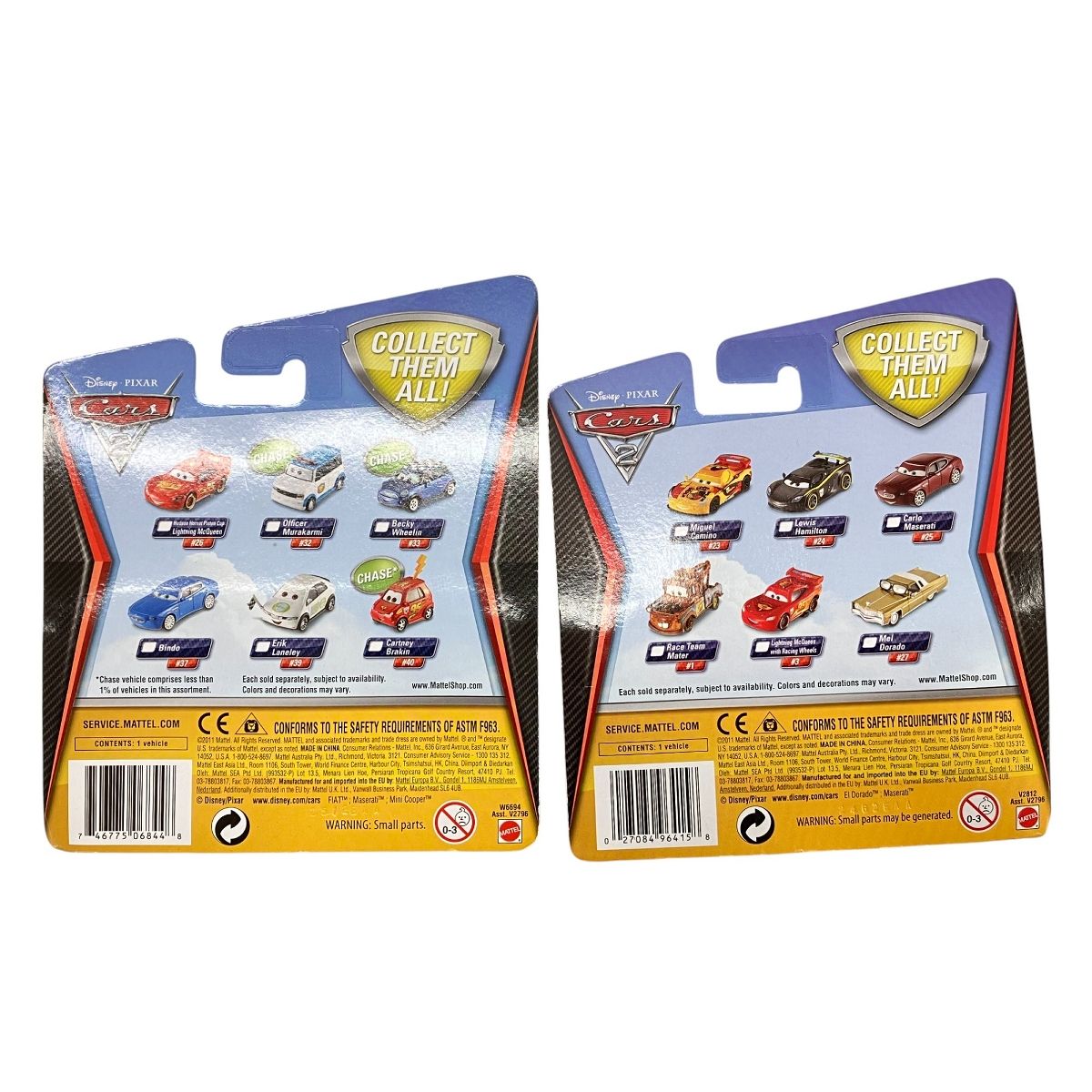 MATTEL Disney PIXAR カーズ2 ミニカー 8点 おまとめ セット