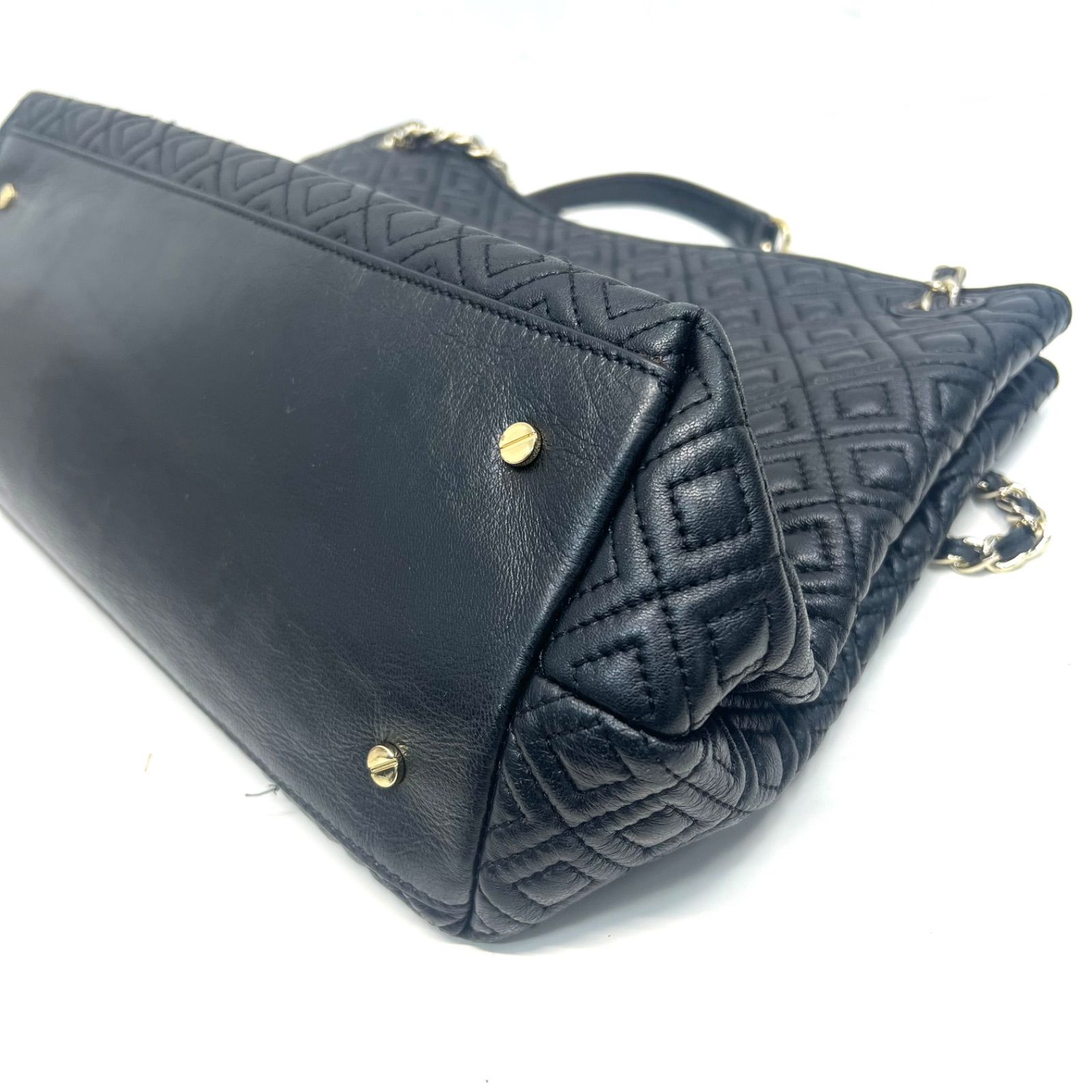 Tory Burch トリーバーチ マリオンレザー トートバッグ チェーン