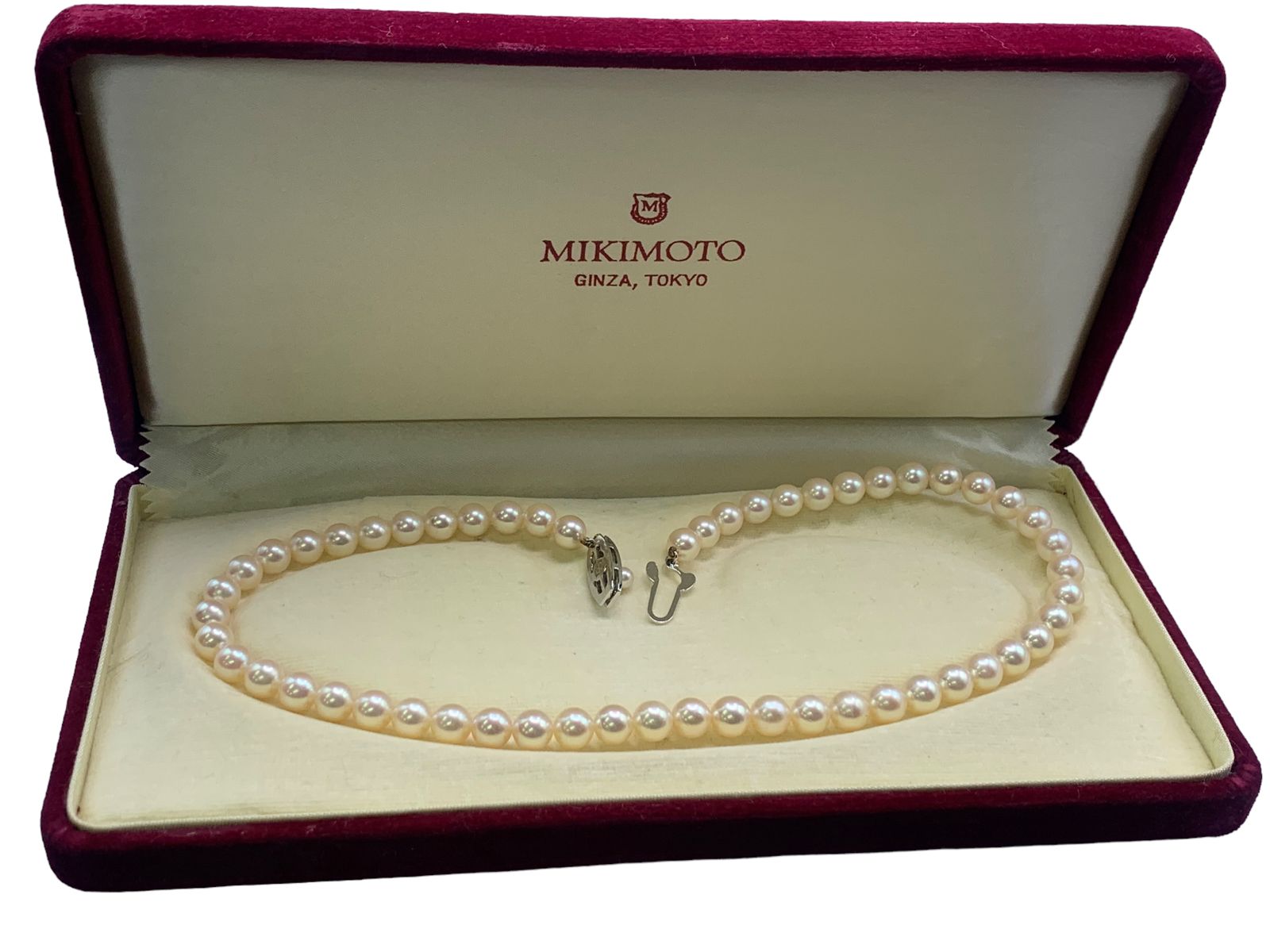 MIKIMOTO ミキモト パールネックレス 6.5〜7mm 37cm 真珠 - たからやま