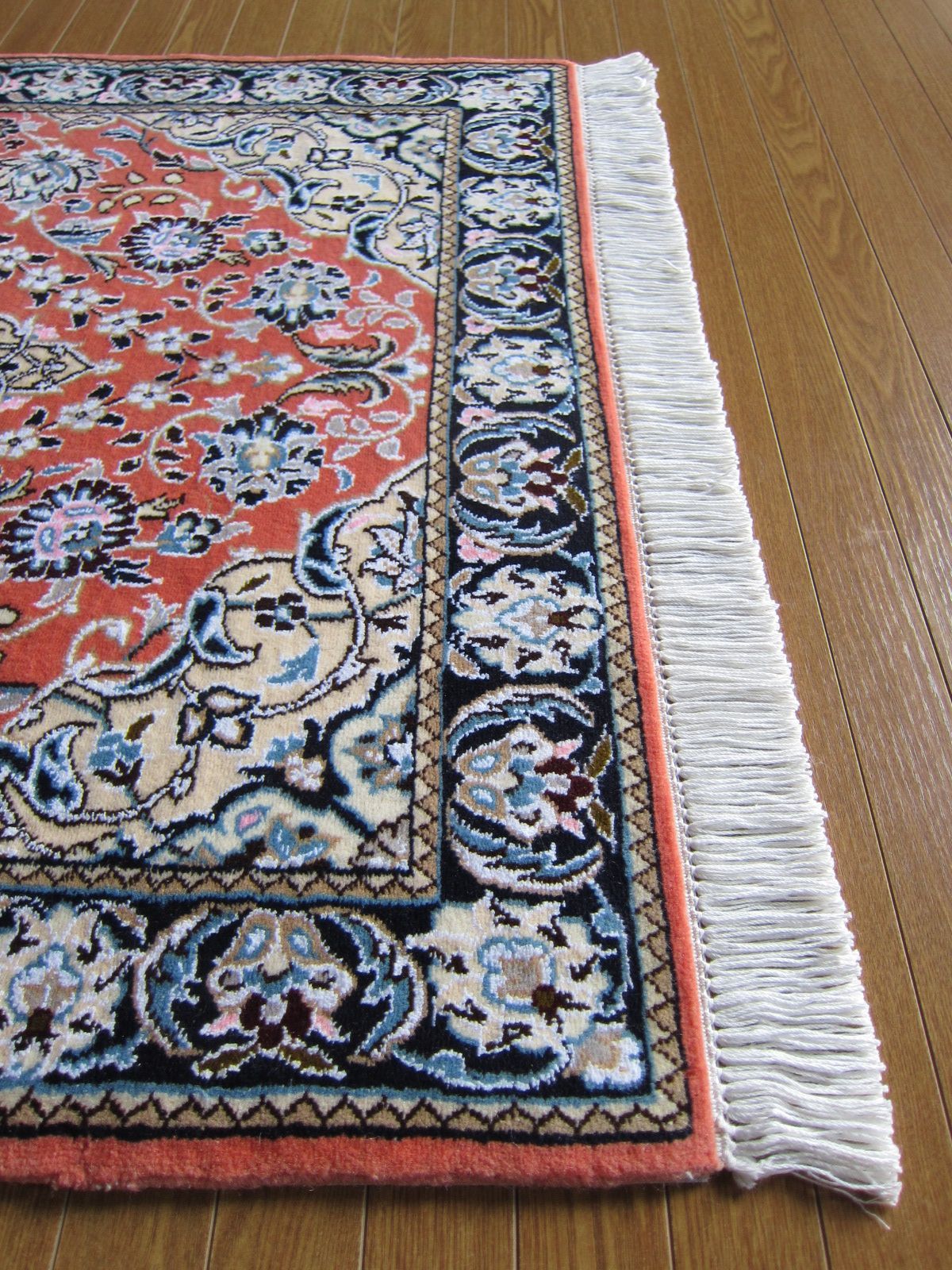 イラン製　ラグ　カーペット　絨毯 122X82】イラン直輸入☆ナイン産ペルシャ絨毯・カーペット・ラグ