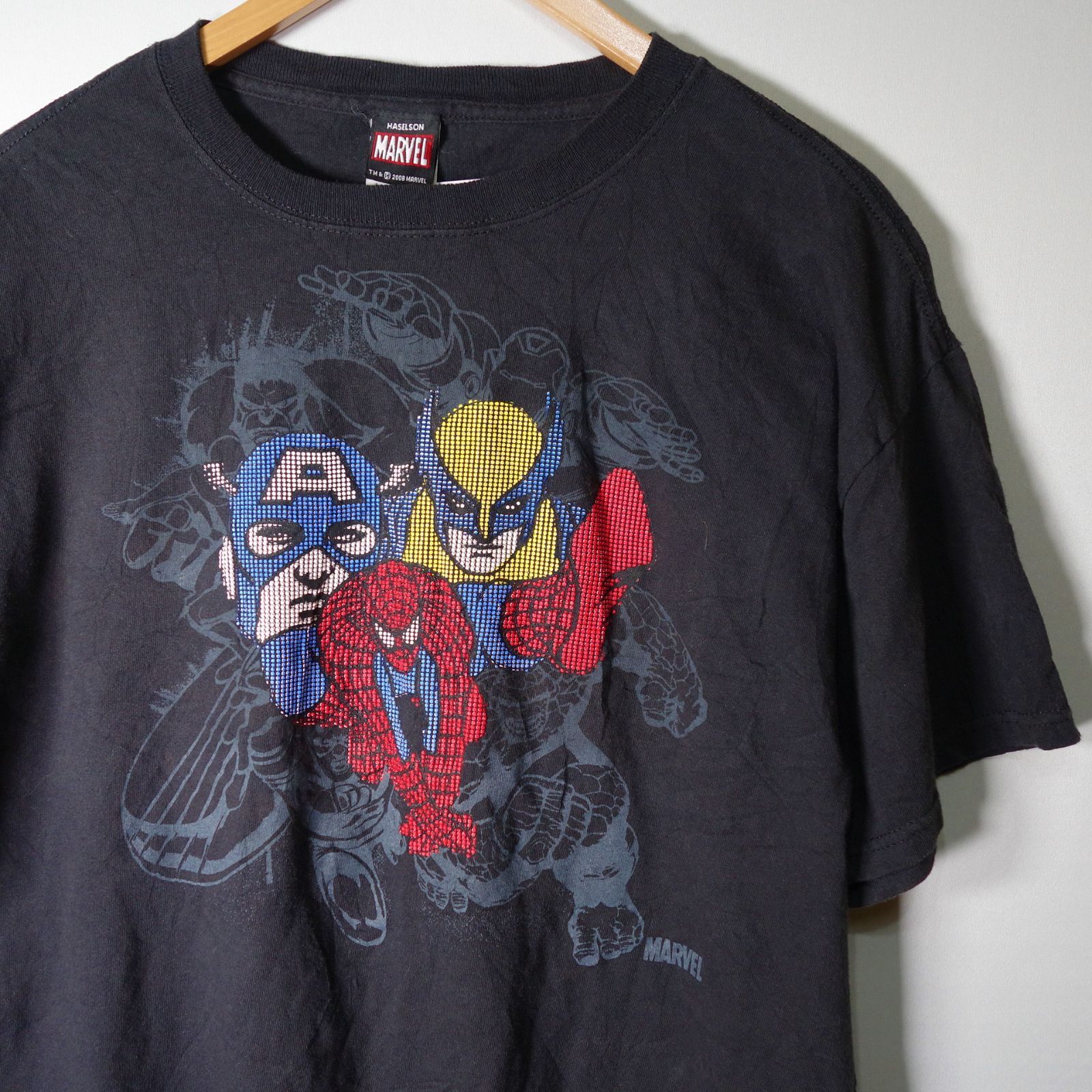 マーベル スパイダーマン プリントTシャツ 半袖 メンズ L ヴィンテージ