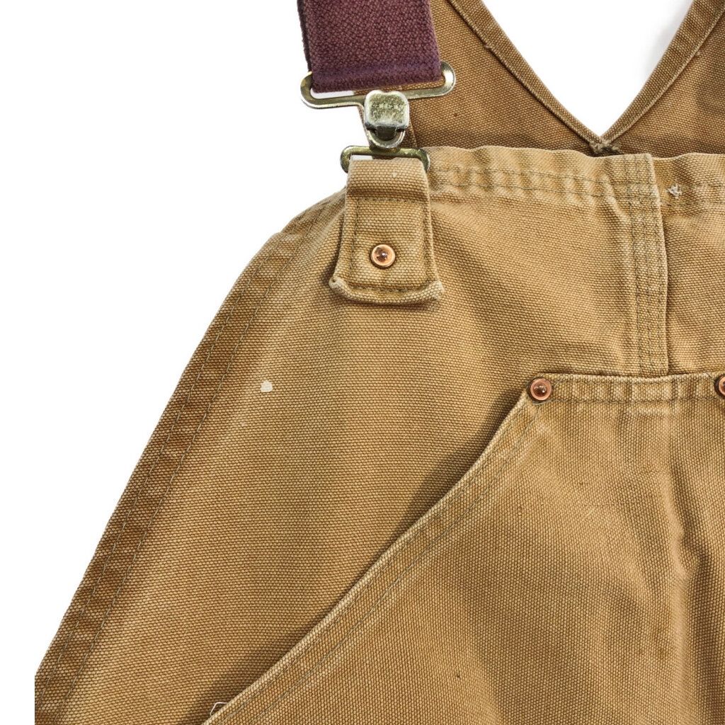 90年代 USA製 Carhartt カーハート ダック ダブルニー ビブ