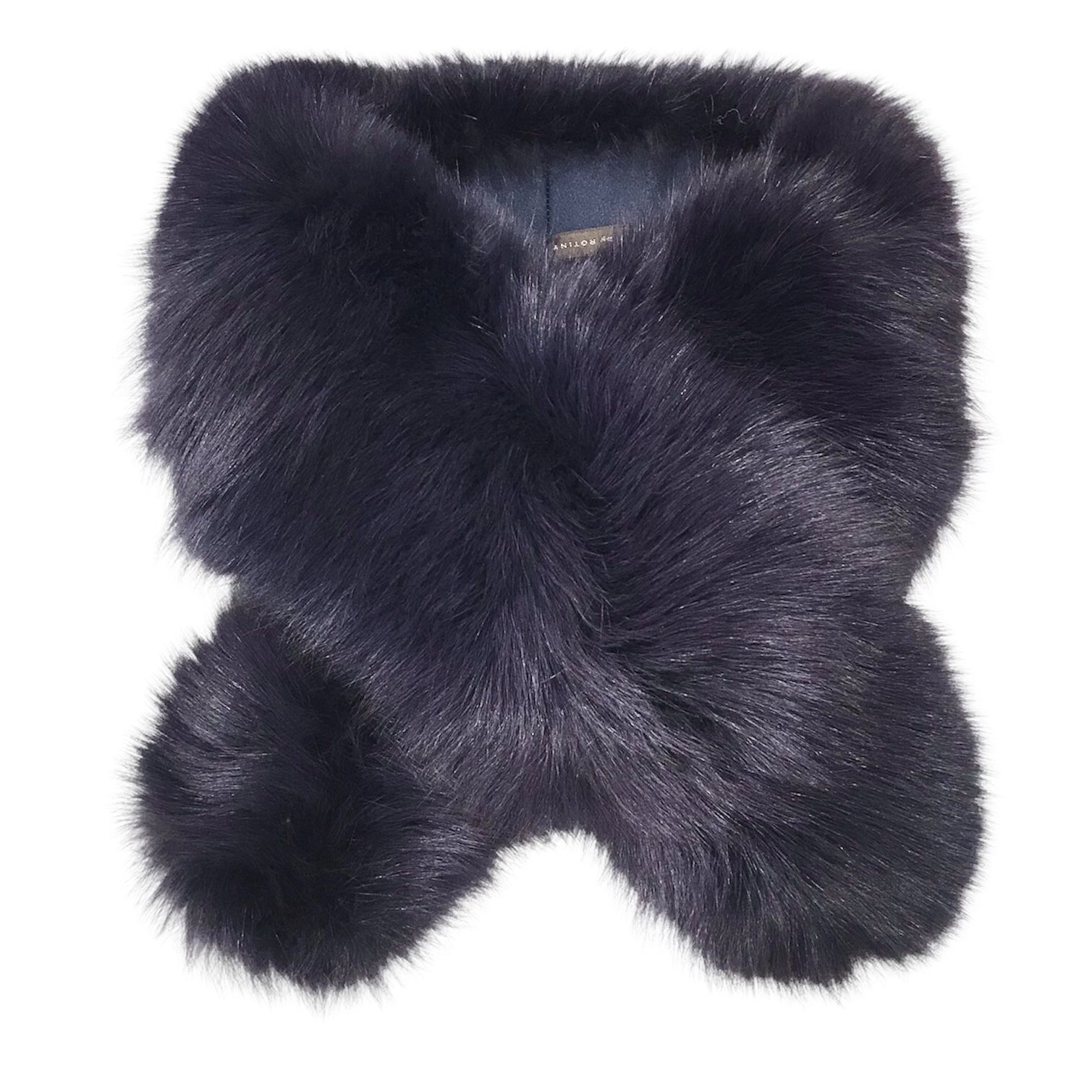 θ【開封済未使用品】ROTINY/ロティニー 毛皮 ファーストール パープル  