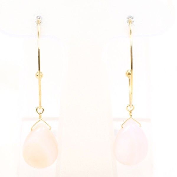 K10YG ピアス earring シェル 総重量約1.9g