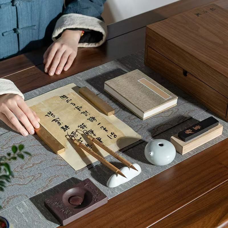 硯全套 収納盒付き