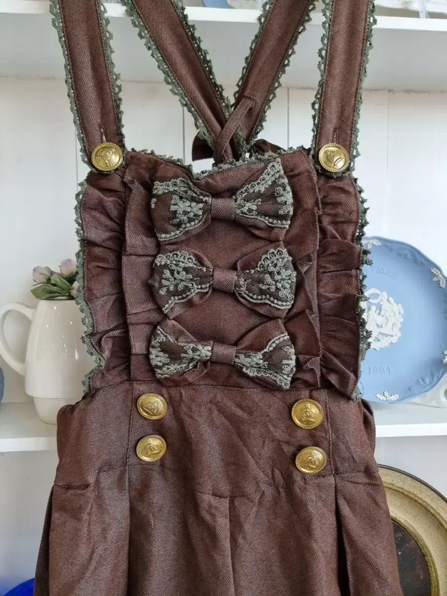 リズリサ LIZ LISA チョコレート 抹茶ラテ ムード リボン スカートフィット ズボン