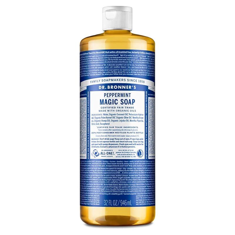HOT，人気 Dr. Bronner's ドクターブロナー マジックソープ PE(ペパーミント) 946ｍｌ オーガニックソープ ボディソープ