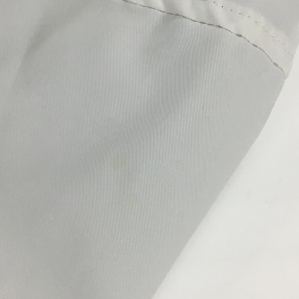 パーリーゲイツ ツインスニード 白×黒 ビッグロゴ 地模様 蓄熱裏地