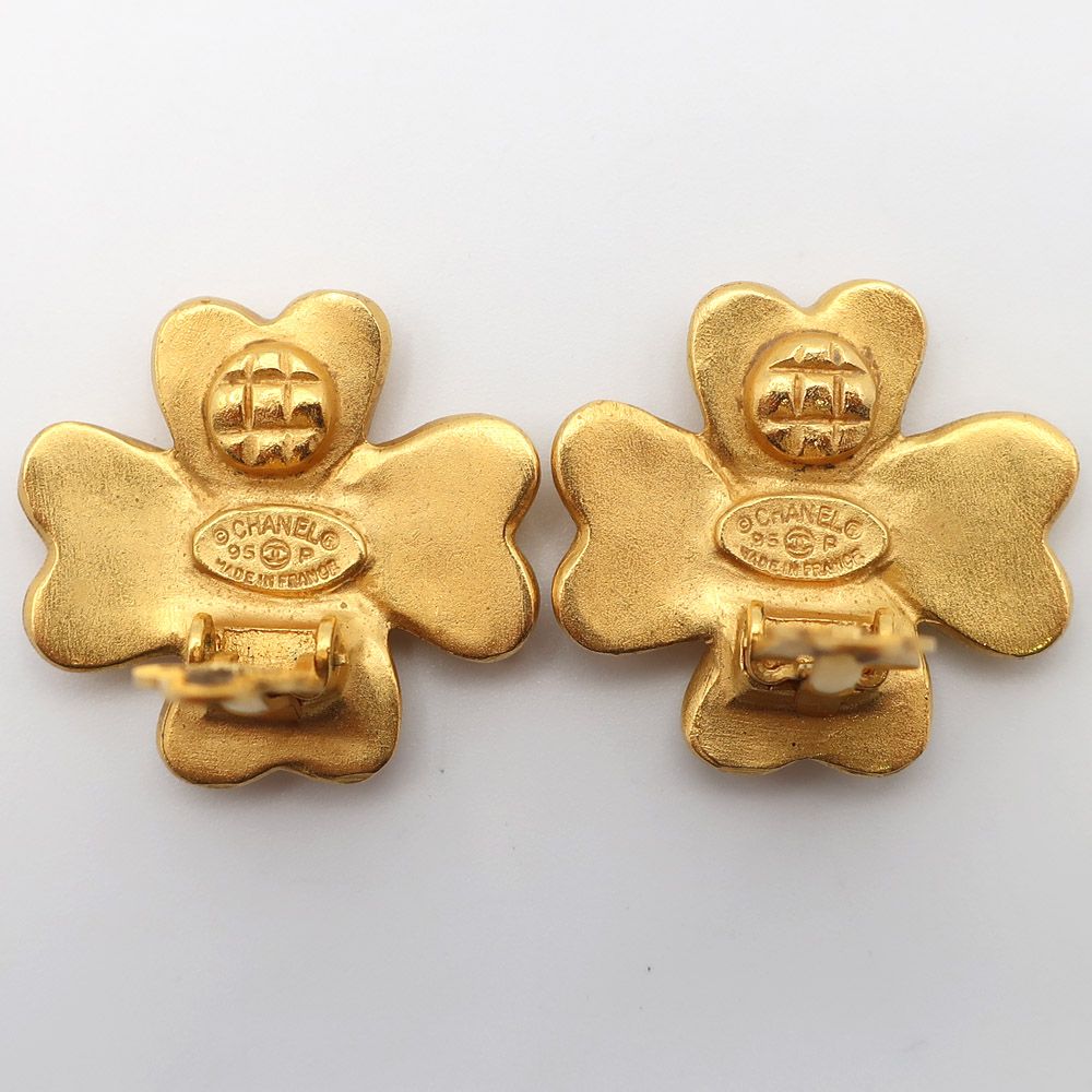 CHANEL シャネル イヤリング クローバー ゴールドカラー ラインストーン アクセサリー ココマーク 装飾品 ｍ001 5290 質屋かんてい局オンラインショップ ⁄ 小牧店 CHANELシャネルココ