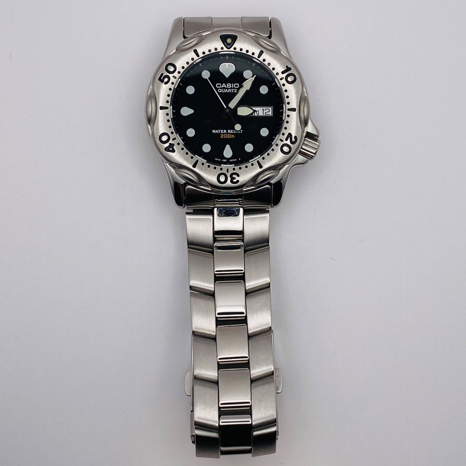 T070）希少 良品 稼動品 CASIO カシオ Air Divers 200m ダイバー MDP