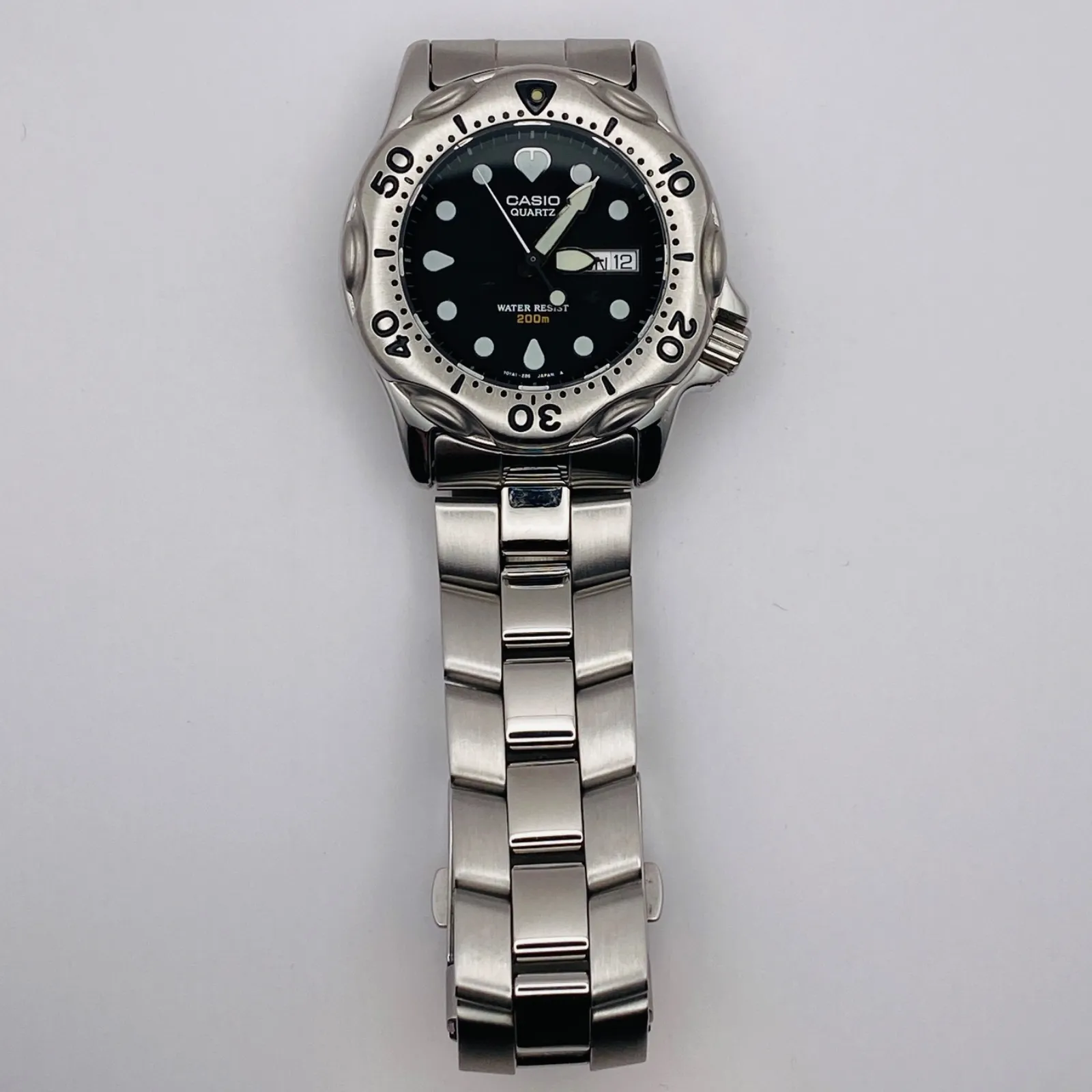 T070）希少 良品 稼動品 CASIO カシオ Air Divers 200m ダイバー MDP 