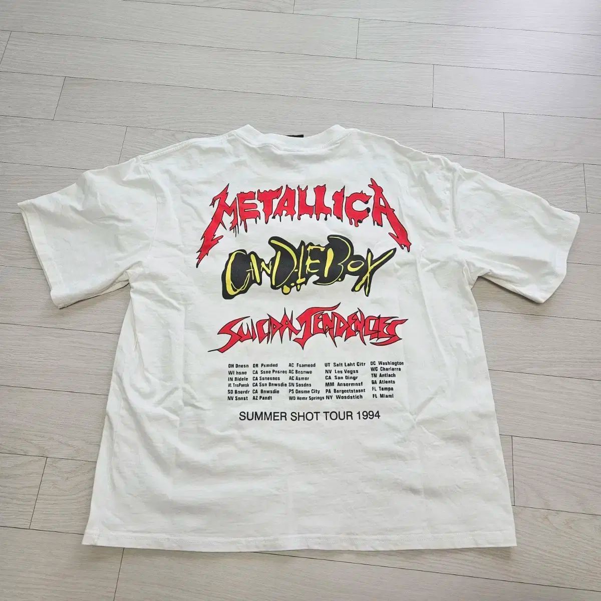 LLICAメタリカ 90年代ヴィンテージツアーTシャツ 94年ツアーT