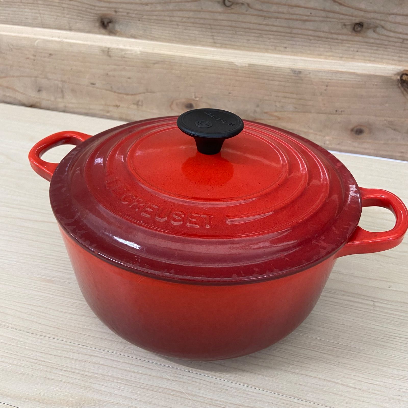 LE CREUSET ル・クルーゼ ココット・ビス ロンド 20cm チェリー