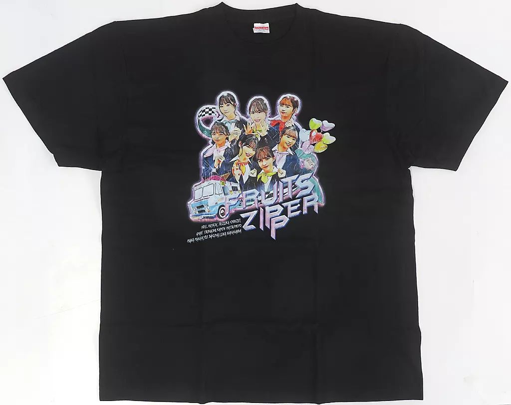 【中古】Tシャツ FRUITS ZIPPER JAPAN TOUR FINAL TEE(Tシャツ) ブラック XXLサイズ 「FRUITS ZIPPER JAPAN TOUR 2023 -AUTUMN- The Parlor of FRUITS ZIPPER 
