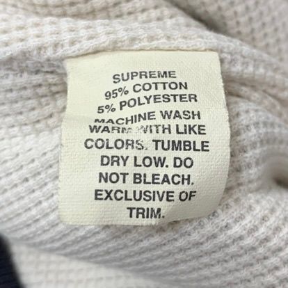 シュプリーム SUPREME 裏サーマル ジップパーカー Fuck Bush パーカ