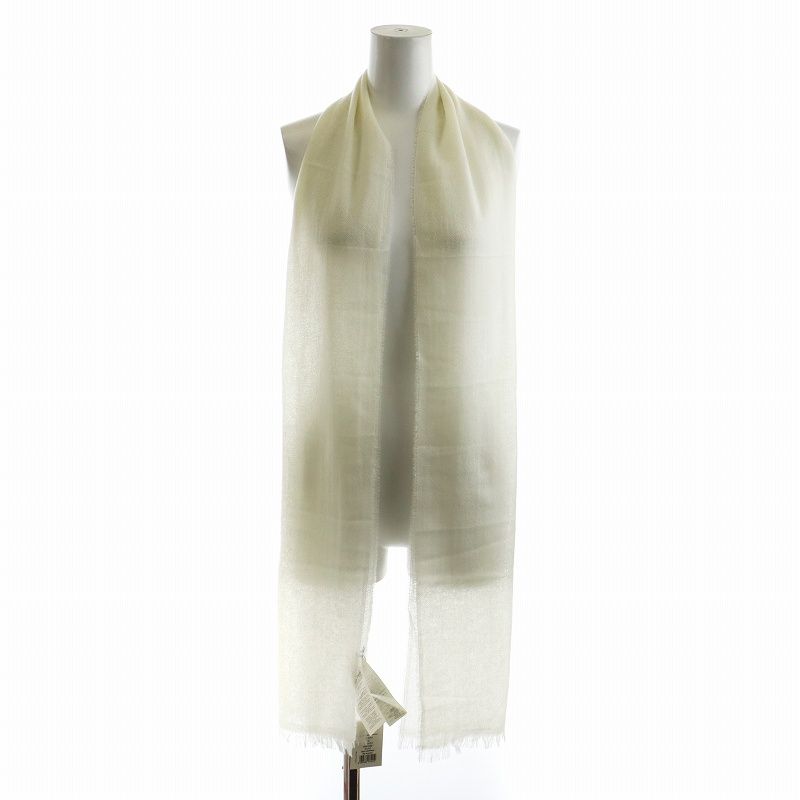 ファルコネーリ FALCONERI マフラー フリンジ カシミヤ 白 ホワイト