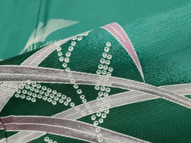 平和屋着物＊夏物 訪問着 絽 草花文 暈し染め 洗える着物 CAAV8845gh