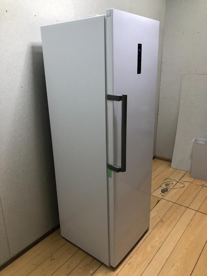 1ドア 冷凍庫 JF274HM01GR 2025年 定格内容積 274L 自動霜取り 霜取り不要 ファン式 家庭用 業務用 大容量 右開き ノンフロン フリーザー ストッカー 冷凍 スリム 冷凍食品 ストック キッチン家電 アラーム機能 250719-2