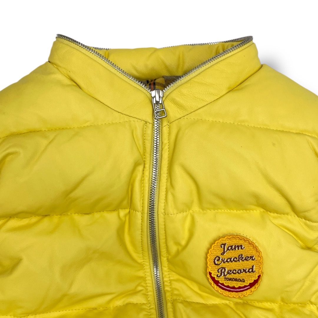 JAM CRACKER RECORD ジャムクラッカーレコード レザーダウンベスト
