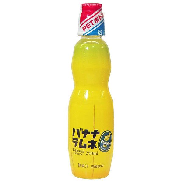 木村飲料 バナナラムネ 250mlPET×30本入× 2ケース ｜ 炭酸飲料 ラムネ PET