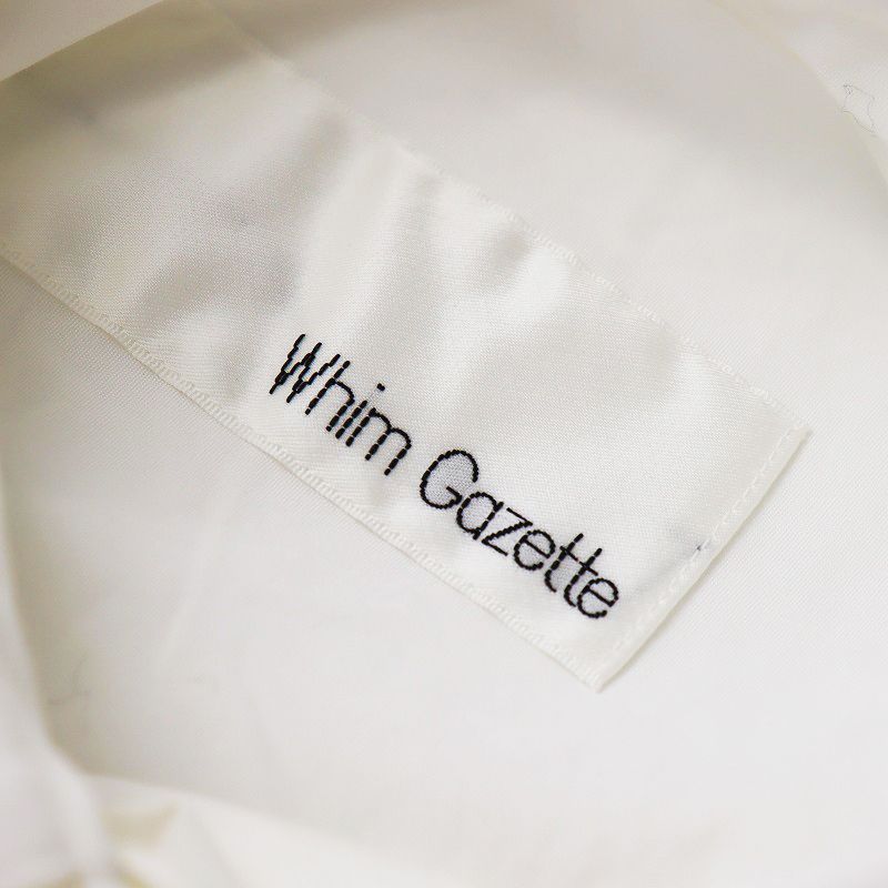 Whim Gazette シャツドレス　白 Whim Gazette シャツドレス 白