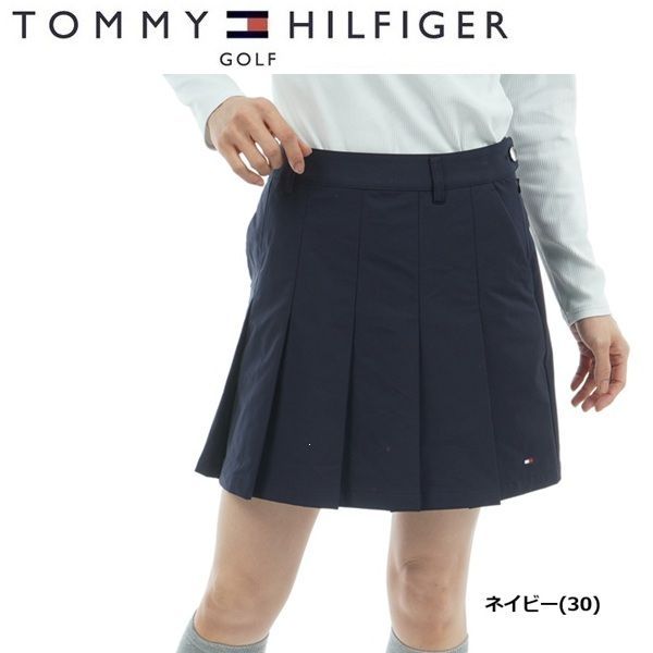  トミーヒルフィガー ゴルフレディース プリーツスカート TOMMY HILFIGER  THLA556 2025年秋冬モデル ネイビー(30) スカート